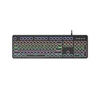 Hsioluted Mechanical Gaming Keyboard Programmable LED Lighting Hot Swap Technology Wire Type C Connectivities ABS Keycaps LED Backlits Gaming Keyboard