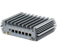 HSIPC 11th Gen i5 1135G7 Firewall Micro Appliance, Mini PC, Nano PC, Router PC with 6 RJ45, 2.5GBE, AES-NI, HDMI USB3.0 Console, Compatible with Pfsense OPNsense