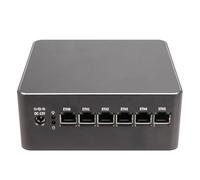 HSIPC Alder Lake Pentium Gold U300 Active Cooling Firewall Micro Appliance, Mini PC, Nano PC, Router PC, 6*i226-V RJ45 AES-NI Compatible with pfsense opnsense