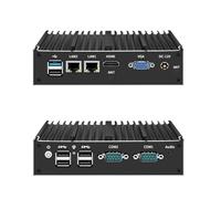 HSIPC Celeron N2930 X86 Thin Client, Mini PC, Cheap Computer with Dual RJ45 Port Dual COM RS485 VGA HDMI 6 USB