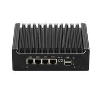 HSIPC J4125 Quad Core Firewall Micro Appliance, Mini PC, Nano PC, Router PC with 8G RAM 256G SSD, 4 RJ45 Port AES-NI Compatible with Pfsense OPNsense