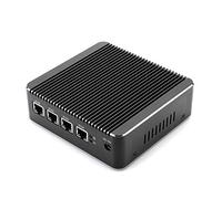 HSIPC J5005 Quad Core Firewall Micro Appliance, Mini PC, Router with 4G RAM 128G SSD, 4 RJ45 2.5GBE AES-NI Compatible with pfsense opnsense...