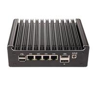 HSIPC N150 Firewall Micro Appliance, Mini PC, Nano Computer, Router Compatible with Pfsense OPNsense 4*i226-V RJ45 Console AES-NI