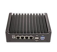 HSIPC N95 Firewall Micro Appliance, Mini PC, Nano Computer, Router Compatible with Pfsense OPNsense 16G RAM 256G SSD, 4*i226-V RJ45 Console AES-NI