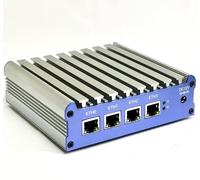 HSIPC New J4125 Quad Core Firewall Micro Appliance, Mini PC, Nano PC, Router PC with 4G RAM 128G SSD, 4 RJ45 2.5GBE Port AES-NI Compatible with Pfsense OPNsense