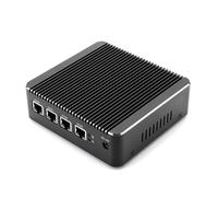 HSIPC Newer Celeron J4125 Quad Core Firewall Micro Appliance, Mini PC, Nano PC, Router PC, 4*i226 2.5GBE Port AES-NI Compatible with Pfsense