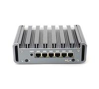 HSIPC Pentium Gold 7505 Firewall Micro Appliance, Mini PC, Nano PC, Router PC with 6 RJ45 2500M (16G 512G), AES-NI, HDMI USB3.0 Console Port for Network Security Appliance