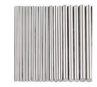 HSIRYAOHD 10pcs 1000mm Stainless Steel Straight Bar Hard Wire 0.8mm 0.85mm 0.9mm 1mm 1.2mm Steel Round Rods(0.9mm)