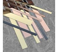 HSIRYAOHD 16.4ft Flexible Metallic Decor Trim Self Adhesive Wall Molding Trim Wardrobe Vibrant Mirror Like Wall Ceiling Floor Cabinet Tile Edge Mouldin(Size:Width 3.5cm/1.37inch,Co