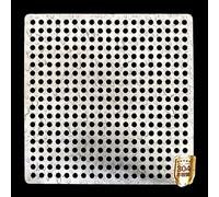 HSIRYAOHD 304 Stainless Steel Drain Protector, Drain Cover, 3mm Hole Square Drain Covers Outdoo, Shower Drain Cover, Garden Leaf Guard(7x7cm)