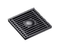 HSIRYAOHD Bathroom Drain Cover,Stainless Steel Floor Drains Square Washing Machine Drainer Shower Strainer Cover for Bathroom Toilet Accessories(Grey-Double)(Black double)