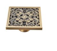 HSIRYAOHD Bathroom Drain Cover,Tile Insert Square Floor Waste Drain Bathroom Grates Shower Drain Stainless Steel Large Flow Drainer(Style4-15X15cm)(Style14 10X10cm)