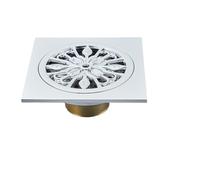 HSIRYAOHD Bathroom Drain Cover,Tile Insert Square Floor Waste Drain Bathroom Grates Shower Drain Stainless Steel Large Flow Drainer(Style4-15X15cm)(Style12 10X10cm)