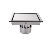HSIRYAOHD Bathroom Drain Cover,Tile Insert Square Floor Waste Drain Bathroom Grates Shower Drain Stainless Steel Large Flow Drainer(Style4-15X15cm)(Style2 11x11cm)