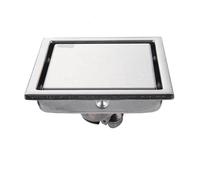 HSIRYAOHD Bathroom Drain Cover,Tile Insert Square Floor Waste Drain Bathroom Grates Shower Drain Stainless Steel Large Flow Drainer(Style4-15X15cm)(Style1 11x11cm)