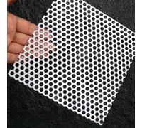 HSIRYAOHD Drain Covers, Drain Protector, Square Drain Strainer, 304 Stainless Steel Sewer Strainer, 5mm Hole Replacement Drain Filter for Bathroom, Kitchen, Floor(30x30cm)