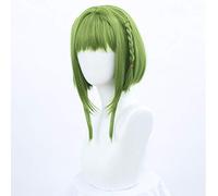 HSIU Anime Toilet Bound Hanako kun Cosplay Nanamine Sakura Cosplay Wigs Girl cherry blossom leaves green short hair One size wig