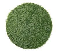 Hsivtns Artificial Grass Natural Looking Fake Lawn Grass Placemats Round Artificial Grass Mat Artificial Grass Turf Round Manhole Cover Decoration Lawn Carpet,110cm/43.3in