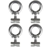 HSIXHAF Camping Tent Hooks-4Pcs 304 Stainless Steel Car Awning Hook for Keder Rails for Motorhome, Caravan, Camping Tent(Suitable for 5mm to 8.5mm Track, M4x16mmx6mm)