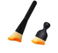 HSJKU 2 Pcs Car Interior Cleaning Brush for Peugeot 308 SW III P51 I 2021-2024, Curved with Ultra Soft Bristles,for Vehicle Interior Detailing