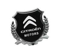 HSJKU 3D Metal Car Sticker for Citroen C5 Aircross 2017-2025, Badge,Car Emblem,3D Metal Logo Decals,Emblem Sticker,Automotive Exterior Accessories,Silver