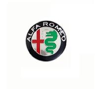 HSJKU 4 Pcs Wheel Center Hub Caps Emblem Stickers for Alfa Romeo Mito 147 156 159 166, Car Centre Cover Badge Wheel Emblem Badge Logo Stickers,C-56mm