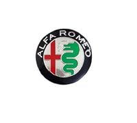HSJKU 4 Pcs Wheel Center Hub Caps Emblem Stickers for Alfa Romeo Mito 147 156 159 166, Car Centre Cover Badge Wheel Emblem Badge Logo Stickers,C-56mm
