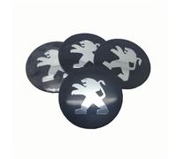 HSJKU 4 Pcs Wheel Center Hub Caps Emblem Stickers for Peugeot Boxer 2006-2021 56mm, Car Centre Cover Badge Wheel Emblem Badge Logo Stickers,C