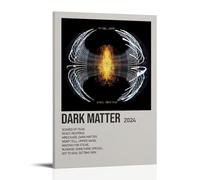 HSJKU Pearl Jam Dark Matter Poster Wall Art Canvas Cover Vintage Aesthetic Poster Decorative Painting for Living Room Bed Room 16x24inch(40x60cm) Frame-style