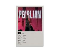 HSJKU Pearl Jam Ten 1991（1） Poster Wall Art Canvas Cover Vintage Aesthetic Poster Decorative Painting for Living Room Bed Room 12x18inch(30x45cm) Unframe-style