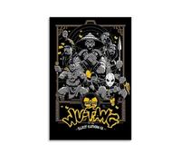HSJKU Wu-Tang Clan（3） Poster Wall Art Canvas Cover Vintage Aesthetic Poster Decorative Painting for Living Room Bed Room 16x24inch(40x60cm) Unframe-style