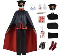 HSJZBQSM Nene Yashiro Cosplay Costume with Wig Dress Full Set Toilet Bound Hanako Kun Cosplay Uniform Halloween Suit (Men, Large)