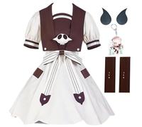 HSJZBQSM Nene Yashiro Cosplay Costume with Wig Dress Full Set Toilet Bound Hanako Kun Cosplay Uniform Halloween Suit (Women, X-Small)