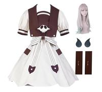 HSJZBQSM Yashiro Nene Cosplay Costume Dress with Wig Toilet Bound Cosplay Costume Halloween Full Set (Suit+Wig, XXXL)