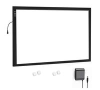 HSK A1 Artist Light Box Light Pad Aluminium Frame Super Thin 6.6mm Touch Lock/Unlock Dimmer Button 20W Super Bright LED 4500 lux with 24V 1A Adapter