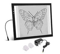 HSK A3 Artist tracing Light Box Copy Table, 12V1A Adapter Power Dimmerable 6000 Lux Lock Button Artcraft Light Pad for Tatto Drawing, Sketching, Animation,Diamond Painting