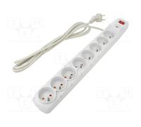 HSK DATA ACAR-S8-3M-GREY Plug socket strip