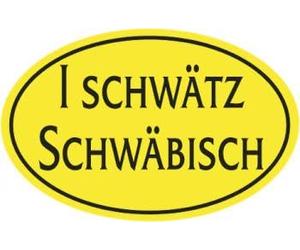 HSK “I SCHWäTZ SCHWäBISCH” Oval Car Sticker Decal Size Approx. 13 x 9 cm - 301381