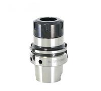 HSK63A ER16 ER20 ER25 ER32 Precision 0.001mm Balancing Speed G2.5 40000RPM High Speed CNC Tool Holder Mill Chuck Holder(HSK63A-ER20-100L)