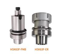 HSK63F Woodworking Tool Holder ER16 ER20 ER25/32/40 FMB22/27 High Precision Bala