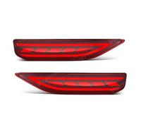 HSKFH Car Rear Light For Mitsubishi X Pander 2017-2019 LED Rear Bumper Reflector Lights Dynamic Turn Signal Tail Brake Running Lamps 12V Headlight lenses(Red B)