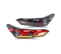 HSKFH Car Rear Light For Toyota For Camry 2018-2021 LED Dynamic Turn Signal Start-up Animation Plug and Play Tail Lamps Pair Of Car Light Assembly Headlight lenses(Clear)