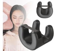 HSKJTT Anti-Wrinkle Flawless Face Pillow Comfortable Massage Pillow Memory Foam Home Side Sleeper Ergonomic Neck Support Pillows(Black)