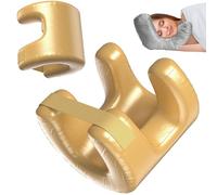 HSKJTT Flawless Face Pillow Ergonomic Anti-Wrinkle Massage Pillow Adjustable Beauty Pillows Memory Foam Provides Neck Support(Gold)