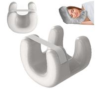 HSKJTT Flawless Face Pillow Ergonomic Anti-Wrinkle Massage Pillow Adjustable Beauty Pillows Memory Foam Provides Neck Support(White)