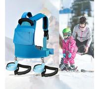 HSKJTT Ski Snowboard Harness Trainer For Kids Removable Skiing Strap Adjustable Control Teaching Harness Vest Ski Accessories(Blue)