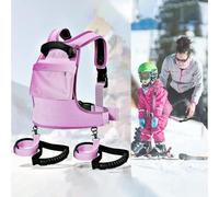 HSKJTT Ski Snowboard Harness Trainer For Kids Removable Skiing Strap Adjustable Control Teaching Harness Vest Ski Accessories(Pink)