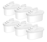 Hskyhan Alkaline Water Filter Cartridge - Replacement Pitcher Water Filters, Improve PH, 7 Stage Filteration System to Purify, 6 Pack