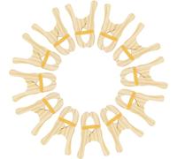 HSLCGF Wooden Play Clips, Montessori & Waldorf Fortress Building Kit, Perfect for Preschool, Home, School, Hands-on Skills, Developing Imagination and Creativity (12 Wood)