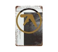 HSLGYFUS Aphex TwinIron Sheet Painting Iron Sheet Painting Rust Poster Decorative Characters Film Iron Sheet Artist House Decorative Paintingstyle-2430x20cm